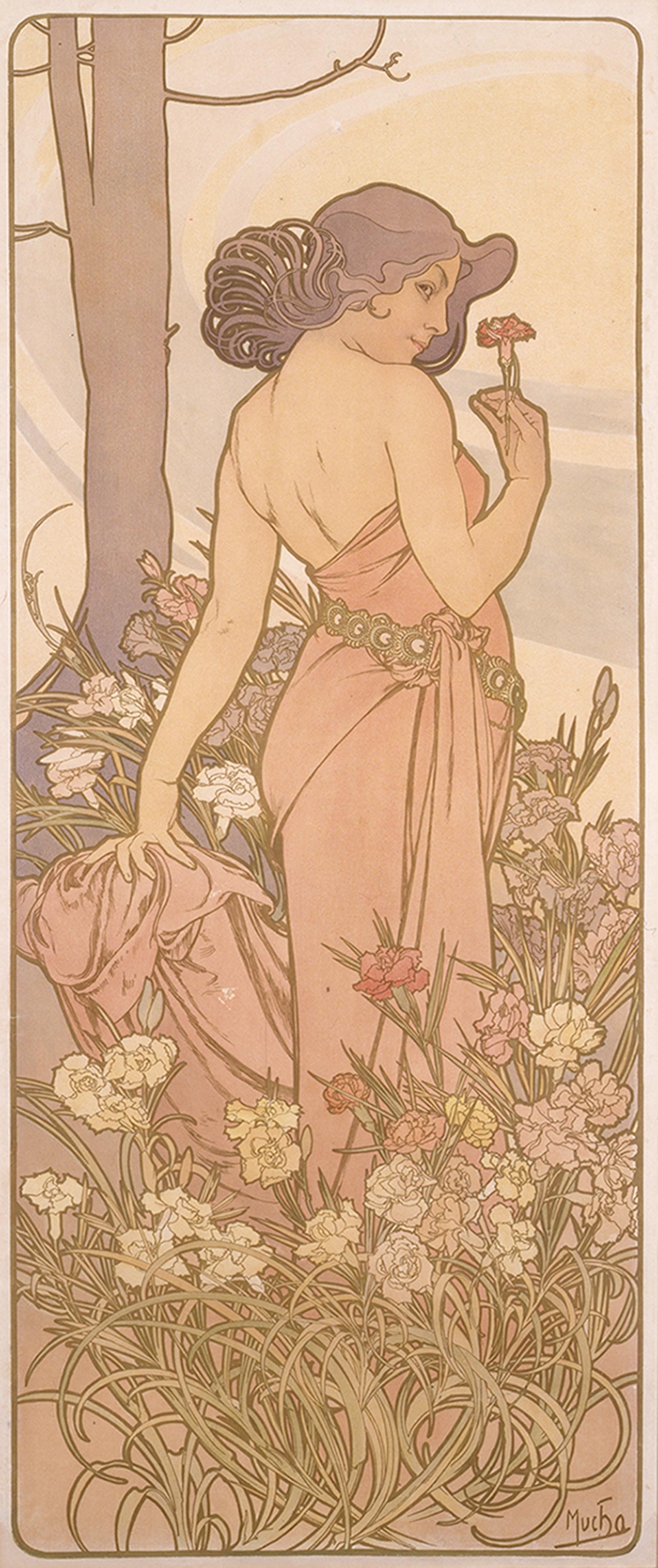 《四つの花「カーネーション」》1897年 堺市