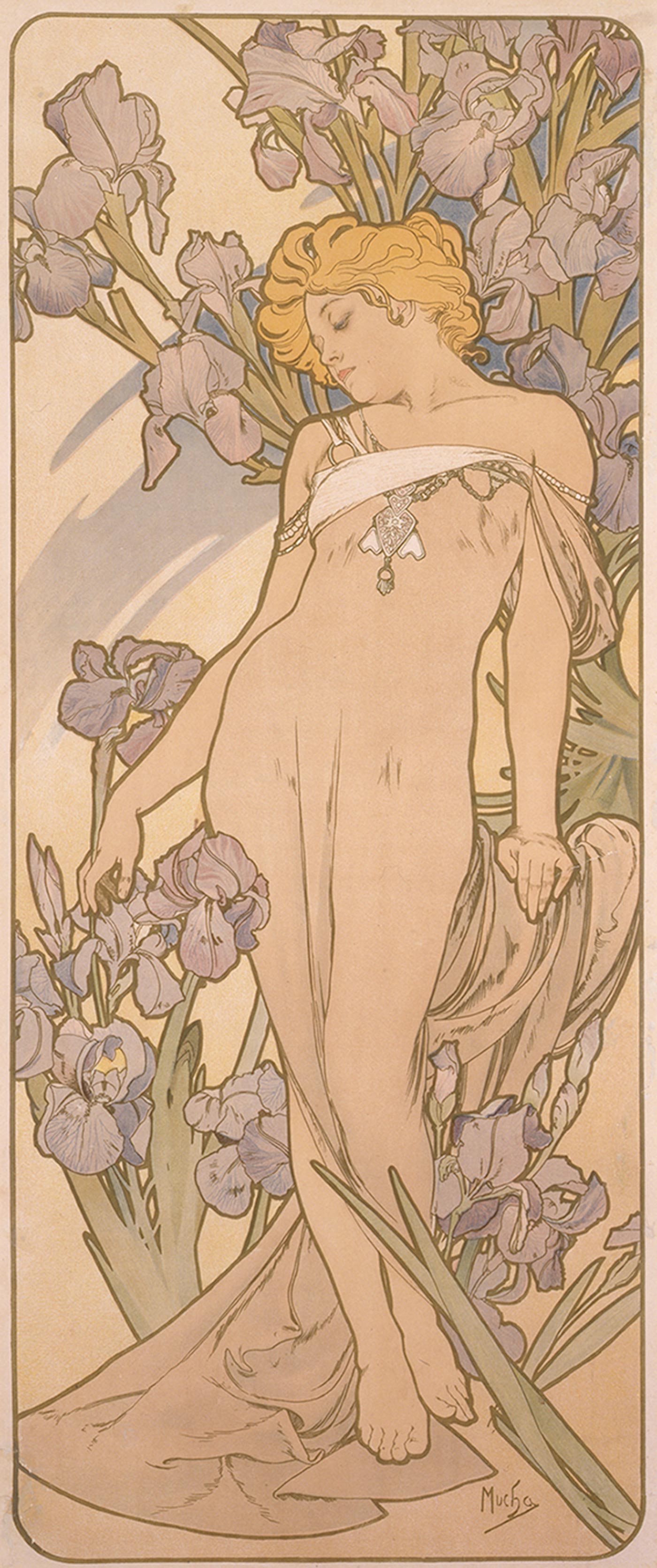 《四つの花「アイリス」》1897年 堺市